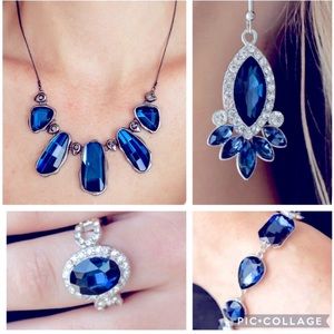 4pc. Blue Necklace Set. NWT